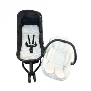 Combo Capa para Carrinho + Bebê Conforto + Redutor Percal 400 Fios Branco