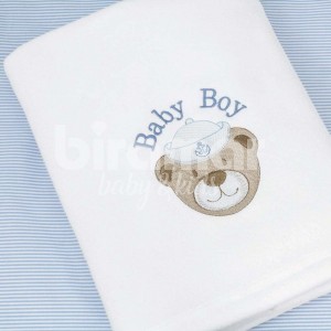 Cobertor Soft para Bebê Navy Azul
