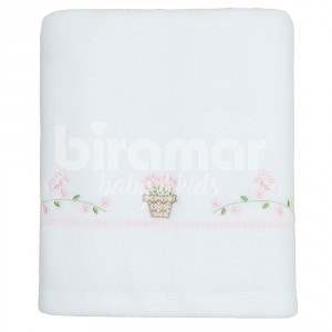 Cobertor Soft para Bebê Provençal Rosa