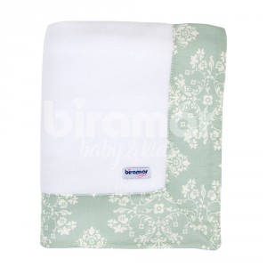 Cobertor Soft para Bebê Jardim Secreto Arabesco Verde