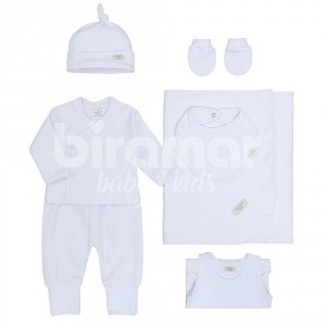 Gift Set para Bebê Elliott Branco 7 Peças - Tamanho Único
