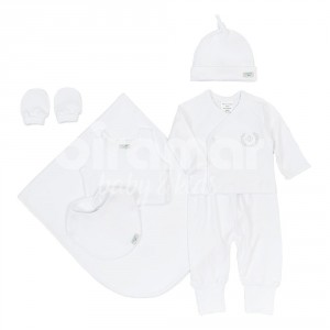 Gift Set para Bebê Royal Branco 7 Peças - Tamanho Únic