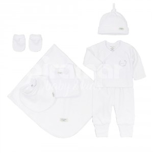 Gift Set para Bebê Valencia Branco 7 Peças - Tamanho Único