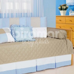 Kit Cama Babá 8 Peças Patch Azul