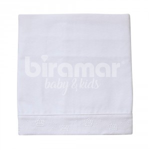 Manta para Bebê Piquê Kingdom Branco