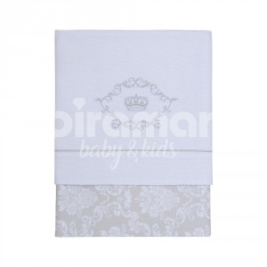 Manta para Bebê Piquê Damask Branco