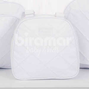 Mini Bolsa para Bebê Algodão Doce Branca