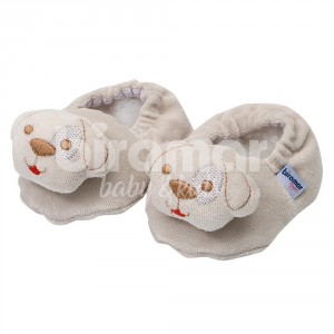 Pantufa para Bebê  Cachorro Cinza