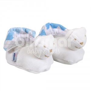 Pantufa para Bebê Estampa London Azul