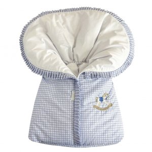 Porta Bebê Cavalinho de Pau Azul