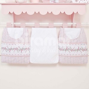 Porta Fraldas para Bebê 3 Peças Petit Rosé