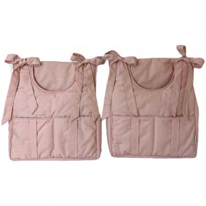 Porta Fraldas para Bebê 2 Peças Linho Rosê