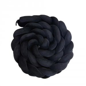 Trança Protetora de Berço e Cama Plush Preto