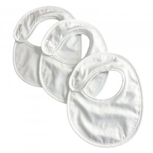 Trio de Babadores Atoalhados para Bebê 400 Fios Blanche
