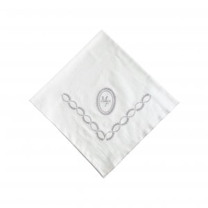 Vira Manta para Bebê Fustão Personalizado Maria Joaquina Brasão Lilás