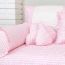 Kit Cama Babá 9 Peças com Saia Windsor Rosa