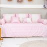 Kit Cama Babá 9 Peças com Saia Windsor Rosa