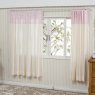 Cortina para Quarto de Bebê com Lapelas Percal Windsor Rosa