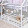 Kit Montessoriano Mini Cama Rolinho 4 Peças Windsor Bege (Colchão 1,50 x 0,70)