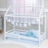 Kit Montessoriano Mini Cama Rolinho 4 Peças Windsor Azul (Colchão 1,50 x 0,70)