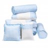 Kit Cama Babá 9 Peças com Saia Windsor Azul