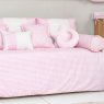 Kit Cama Babá 9 Peças com Saia Windsor Rosa