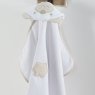 Toalha de Banho para Bebê Felpuda Revestida Fralda Bichinhos Urso Baby Bege