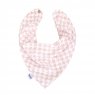 Babador Bandana para Bebê Pied Poule Rosa