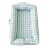 Bercinho Portátil Ninho para Bebê Sleep UM Master (1,00m x 60cm x 15cm) Vichy Verde Mint