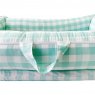 Bercinho Portátil Ninho para Bebê Sleep UM Master (1,00m x 60cm x 15cm) Vichy Verde Mint