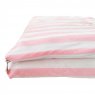 Edredom de Mini Cama Dupla Face e Duvet Estampa Liz Listrado Rosa