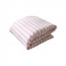 Edredom de Mini Cama Dupla Face e Duvet Estampa Liz Listrado Rosa