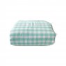 Edredom de Mini Cama Dupla Face e Duvet Estampa Vichy Verde Mint