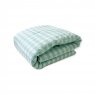 Edredom de Mini Cama Dupla Face e Duvet Estampa Vichy Verde Mint