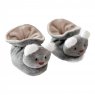 Pantufa para Bebê Plush Bordada Sweet Coala Mescla