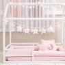 Kit Montessoriano Mini Cama Rolinho 4 Peças Windsor Rosa (Colchão 1,50 x 0,70)