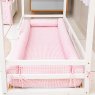 Kit Montessoriano Mini Cama Rolinho 4 Peças Windsor Rosa (Colchão 1,50 x 0,70)