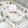 Bercinho Portátil Ninho para Bebê Sleep UM Arco Iris
