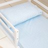 Lençol para Mini Cama 2 Peças Estampado Windsor Azul  - Lençol c/ Elástico e Fronha