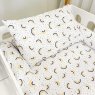 Lençol para Mini Cama 2 Peças Estampado Arco Iris - Lençol c/ Elástico e Fronha