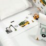 Kit Enxoval de Berço 8 peças Micropercal Poliéster 300 Fios - Infanto Trator