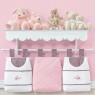 Porta Fraldas para Bebê 3 Peças Baby Oncinha Rosa