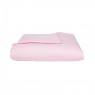 Edredom de Mini Cama Dupla Face e Duvet Estampa Xadrez Rosa