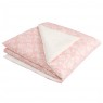 Edredom de Mini Cama Dupla Face e Duvet Estampa Jardim Secreto Rosa