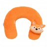 Protetor de Pescoço para Bebê Plush Bordado Sweet Fox Laranja