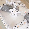 Kit Montessoriano Mini Cama Rolinho 4 Peças Fox Preto (Colchão 1,50 x 0,70)