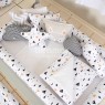 Kit Montessoriano Mini Cama Rolinho 4 Peças Fox Preto (Colchão 1,50 x 0,70)