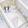 Kit Montessoriano Mini Cama Rolinho 4 Peças Barquinho Marinho (Colchão 1,50 x 0,70)