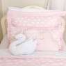 Edredom Solteiro / Kids Dupla Face e Duvet Cisne Rosa