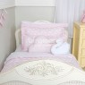 Edredom Solteiro / Kids Dupla Face e Duvet Cisne Rosa